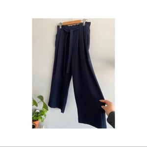 Zara Basic Culotte navy pants size small